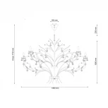 Подвесная люстра Lucia Tucci Fiori Di Rose 1770.24