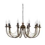 Подвесная большая люстра Nowodvorski Ares 206 (220V, на цепи, подсвечник, свеча)