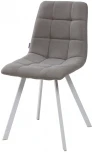 Стул CHILLI SQUARE UF860-08B серый, ткань / белый каркас