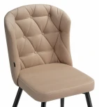 Стул Woodville на металлокаркасе Алиссум velutto 05 / черный 499990