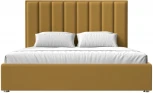 Кровать интерьерная Афродита 180 (Желтый/Микровельвет) Лига Диванов арт.120586