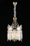 Подвесная люстра Aployt Melisa APL.747.03.04 (220V, хрусталь, на цепи, свеча, круглые)