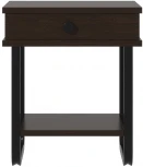 Тумба прикроватная ГРЕТА ММД 205 чёрный/венге, Форвард
