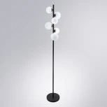Торшер Arte Lamp Gemini A2243PN-6BK (220V, выключатель, шарики)