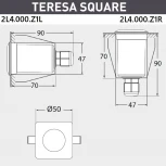Встраиваемый светильник уличный Fumagalli Teresa 2L4.000.000.AXZ1L (220V, IP67)