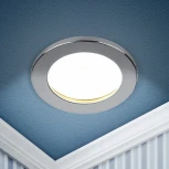 Встраиваемый точечный светильник ЭРА KL95 CH (220V, круглые, IP44)