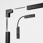 Коннектор угловой Elektrostandard Mini Magnetic 85180/00 внутренний для накладного шинопровода (черный)