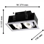 Встраиваемый точечный светильник Favourite Flashled 1985-2C