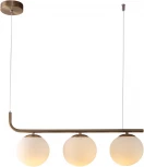 Подвесной светильник Bolton 1163/3S E27*60W Atique brass (220V, на тросе, шар)