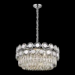 Подвесная люстра Wertmark Claudia WE134.12.103 (220V, хрусталь, на цепи, круглые)