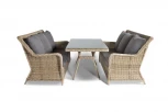 Обеденная группа из искусственного ротанга 4SIS Кортадо KOR2S3T-3-SET
