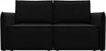 Диван прямой Либерти мини (Черный/Микровельвет) Лига Диванов арт.121906