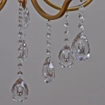 Подвесная люстра Reluce 03813-0.4-05 GD+FGD (220V, подвески, на цепи, подсвечник, свеча)