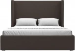 Кровать интерьерная Ларго 160 (Коричневый/Рогожка) Лига Диванов арт.123101