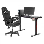 Компьютерный стол Epic 120х60х75 с LED подсветкой, подстаканником, крючком для наушников