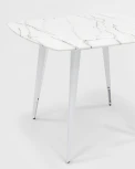 Стол обеденный Stool Group Ричмонд 100*100 белый стеклянный УТ000002666