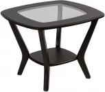 Стол журнальный Мельбурн со стеклом венге/венге от фабрики Mebelik