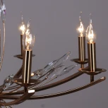 Подвесная люстра ILLUMICO IL2307-8POR-39 GD (на цепи, подсвечник, свеча)