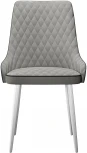 Стул DikLine 305 B22 GREY ,ножки белые