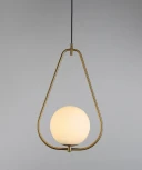 Подвесной светильник Lumina Deco Panari LDP 6832-200 WT+MD (220V, на проводе, шар)