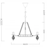 Подвесная люстра Arte Lamp Cartwheel A4550LM-8CK