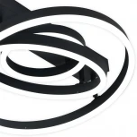 Потолочная люстра светодиодная с таймером Escada Enke 10266/3LED 80Вт, с ПДУ, металл/акрил, черный (220V, кольцо)