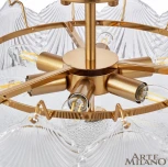 Потолочная люстра на штанге Arte Milano Rim 312009/D500 BS (220V, круглые, ракушка)