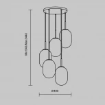 Подвесной светильник Freya Sharlot FR1012PL-05BS (220V, на проводе)