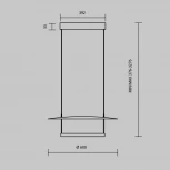 Подвесной светильник Maytoni Ambience MOD280PL-L30B3K1 (LED, 220V, на проводе)