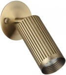 Настенный спот поворотный на 180/350 Odeon Light Manchester 7013/1WA металл/под латунь LED GU10 10W 220V
