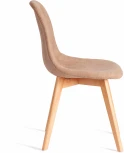Стул CINDY SOFT (mod. C1021F1-1) (Велюр,Дерево бук /Бежевый)