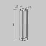 Наземный уличный светильник Maytoni Goll O462FL-L10GF3K (LED, 220V, IP65)