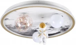 Потолочный светильник круглый Lumion Atlas 6507/88CL LEDIO белый, золотой LED 88W 5668Лм 3000-6000К 220V (для детской, пульт управления, круглые)