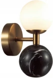 Бра Odeon Light Lolla 4361/6WL под латунь/металл/стекло/черный мрамор IP20 LED 1*6W 3000K 220V (шарики)