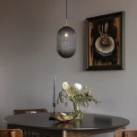 Подвесной светильник Eurosvet Gem 50261/1 темно-серый (220V, на проводе)