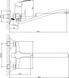 Смеситель Rossinka A A35-34 универсальный