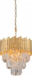 Подвесная люстра Vitaluce V58470-8/5, 5xE14 макс. 40Вт (220V, хрусталь, на цепи)
