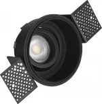 Встраиваемый светильник под гипсокартон ST Luce ST262.408.01 Черный GU10 1*50W 220V (круглые)