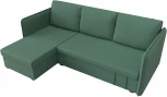 Диван угловой Слим левый угол (Зеленый/Рогожка) Лига Диванов арт.121151L