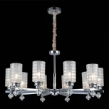 Подвесная люстра ILLUMICO IL8678-10P-20 CR (220V, на цепи)