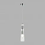 Подвесной светильник Lumion Emily 8268/1A хром/белый/прозрачный, металл/керамика/стекло Е14 1*40W 220V (на проводе)