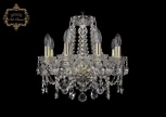 Подвесная люстра Art Classic 11.25 11.25.8.141.Gd.Sp (220V, хрусталь, на цепи, подсвечник, свеча)
