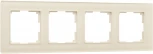 Рамка на 4 поста Favorit (молочный, стекло) Werkel W0041141 (a058816)