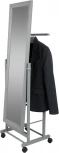 Вешалка костюмная с зеркалом на колесах В 24Н серый от фабрики Mebelik