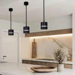 Подвесной светильник Reluce 53017-0.9-001MN GX53 BK (220V, на проводе)