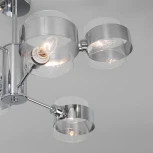 Умная потолочная люстра на штанге Eurosvet Arcada 70127/6 хром (220V)