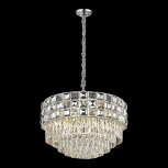 Подвесная люстра Wertmark Sabrina WE133.16.103 (220V, хрусталь, на цепи, круглые)