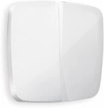 Лицевая панель Ambrella Volt OMEGA (Белый глянец) для 2-клавишных выключателей QUANT OP1030