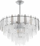 Подвесная люстра хрустальная на штанге Arte Milano Sorrento-1309 371309/9/300/580 CR (220V)