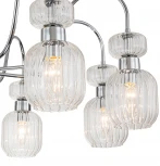 Потолочная люстра на штанге Escada Gloss 1141/8PL Chrome/Clear 8x60Вт E14, металл/стекло, хром/прозрачный (220V)